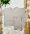 Women’s Zenana Ash Mocha Melange Pant Set