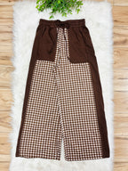 Women’s Evermmee Brown Gingham Print Set-True to Size