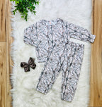 Girl’s Grey Camo Pant Set