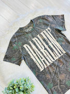 Women’s Camo Graphic Tee featuring Darlin’ in Butter Yellow