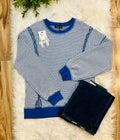 Women’s Evermmee Royal Blue Reverse Stitch Top