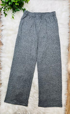 Women’s Zenana Black Melange Pant Set