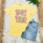 Women’s Yellow Floral Print Summer Graphic Tee
