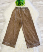 Women’s Zenana Mineral Wash Exposed Seam pants in Mocha -True to size