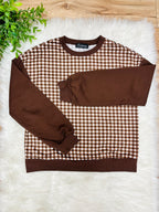 Women’s Evermmee Brown Gingham Print Set-True to Size