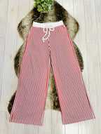 Women’s Zenana White & Red Long Sleeve Set