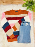 Women’s Knit Sweater Top Fall Striped- True to Size