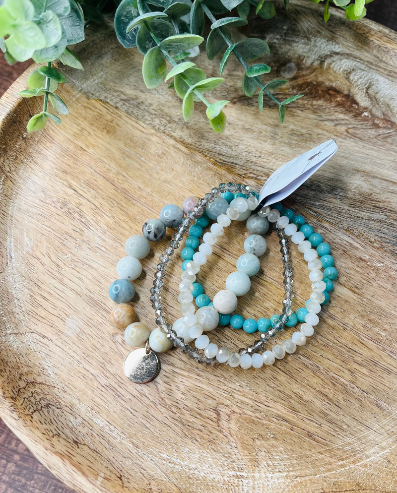 Gem Bracelet Set Jewelry