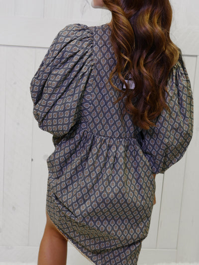 GiGiO Gray Babydoll Dress