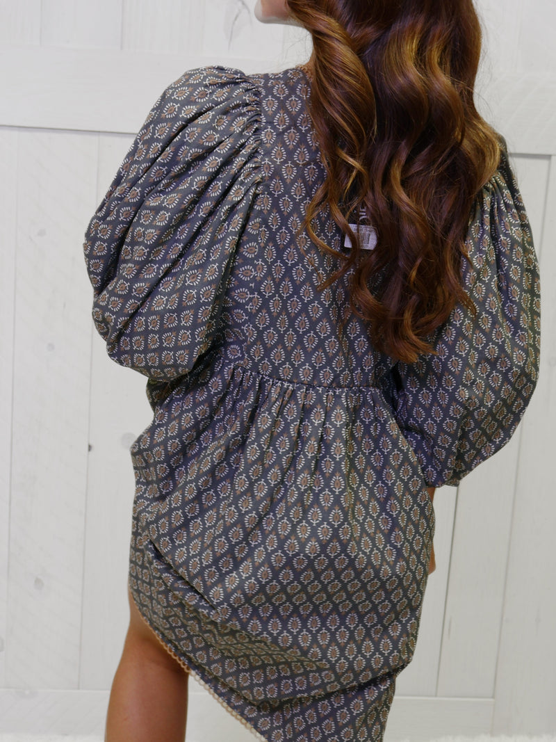 GiGiO Gray Babydoll Dress