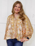 GiGiO Ivory Floral Top