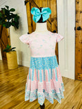 Girl’s Mixed Pattern Dress