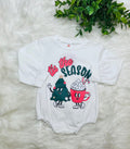 Girl’s Tis the Season Bubble Romper Christmas