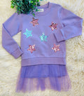 Girl’s sequin star top