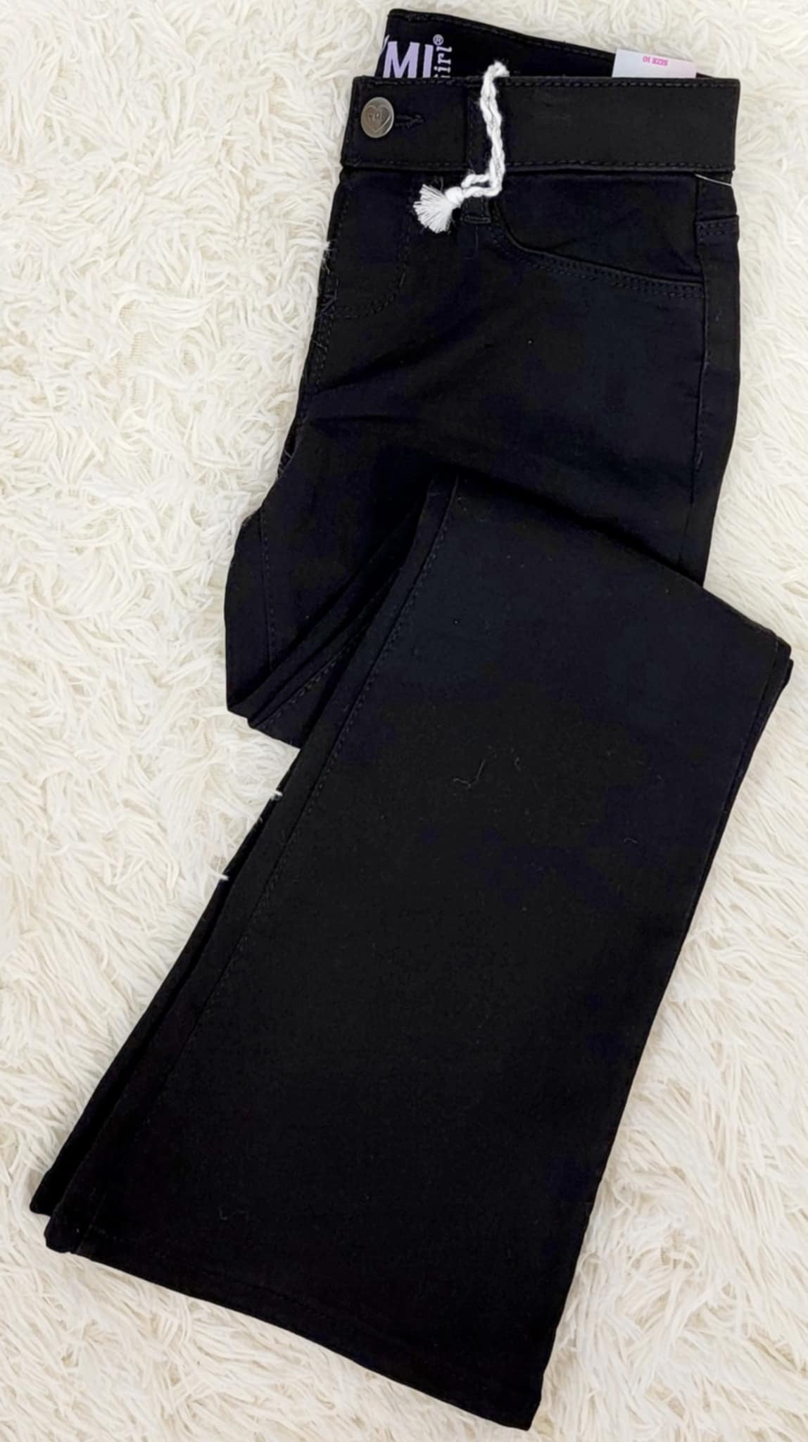 Girl’s Black Flare Denim Jeans - Mini Mee Boutique