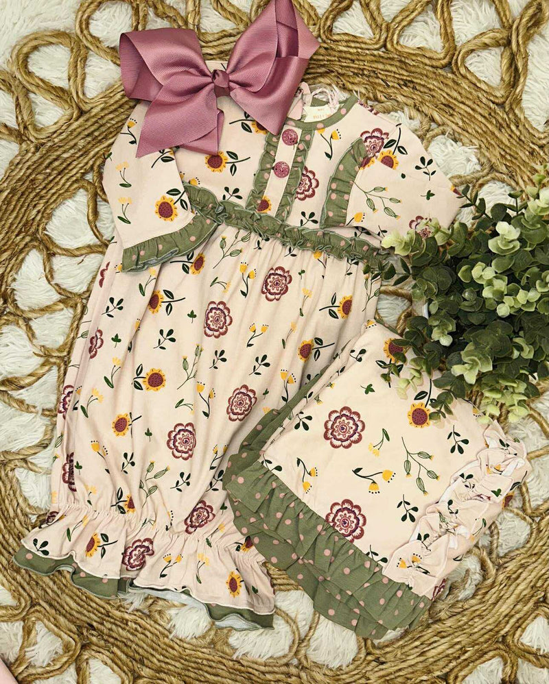 Girls Bloomberry Fields Gown and Blanket Set