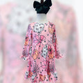 Girls Bow Halloween Ruffle Sleeve Dress Tween