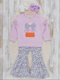 Girls Candy Corn Flare Outfit Set