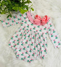 Girls Christmas Tree Bubble Romper