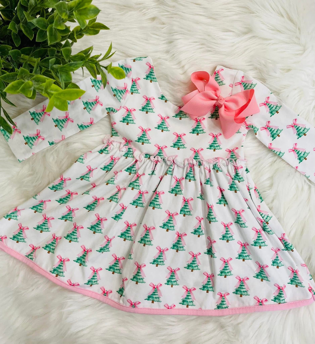 Girls Christmas Tree Dress  Mini Mee
