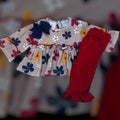 Girl’s Floral Ruffle Outfit Set