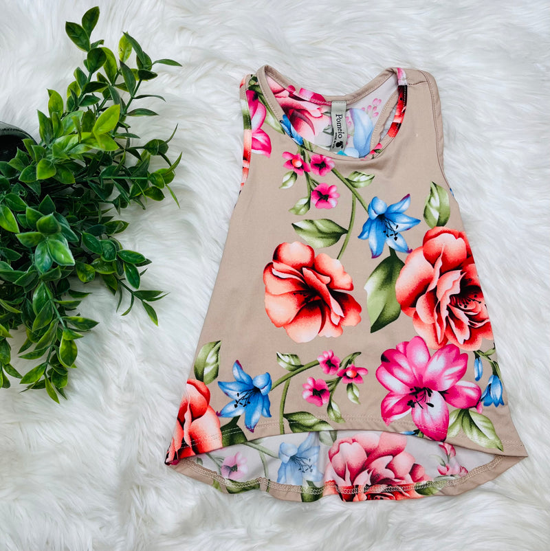 Girls Floral Tank Top