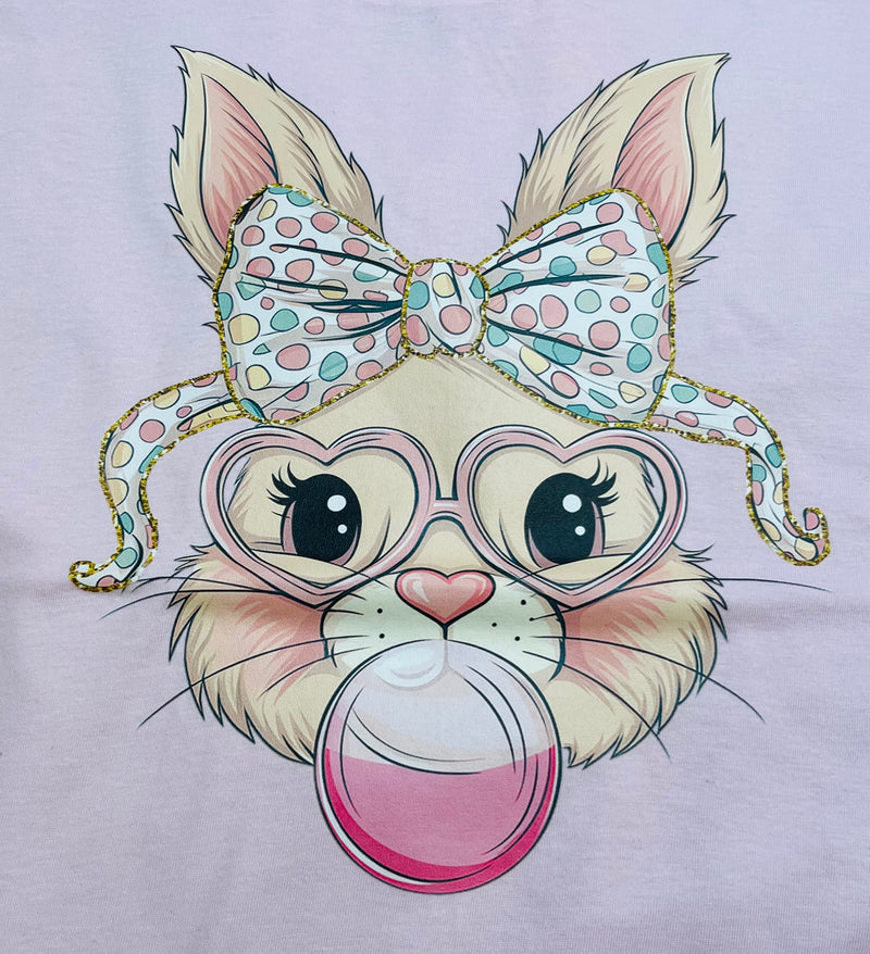 Girl’s Gildan Easter bunny tee - Mini Mee Boutique