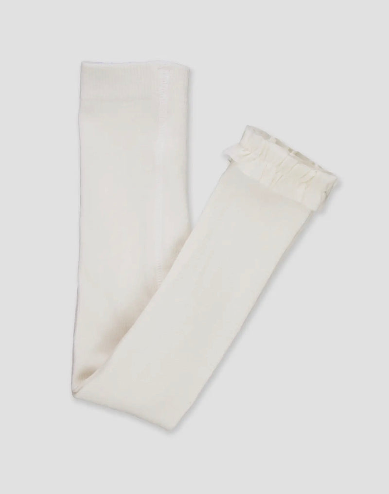 Girls Ivory Footless Tights