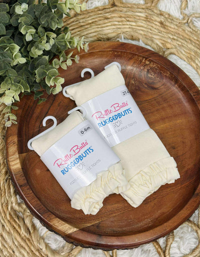 Girls Ivory Footless Tights