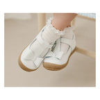 Girls L’amour White Bow Sandals Shoes