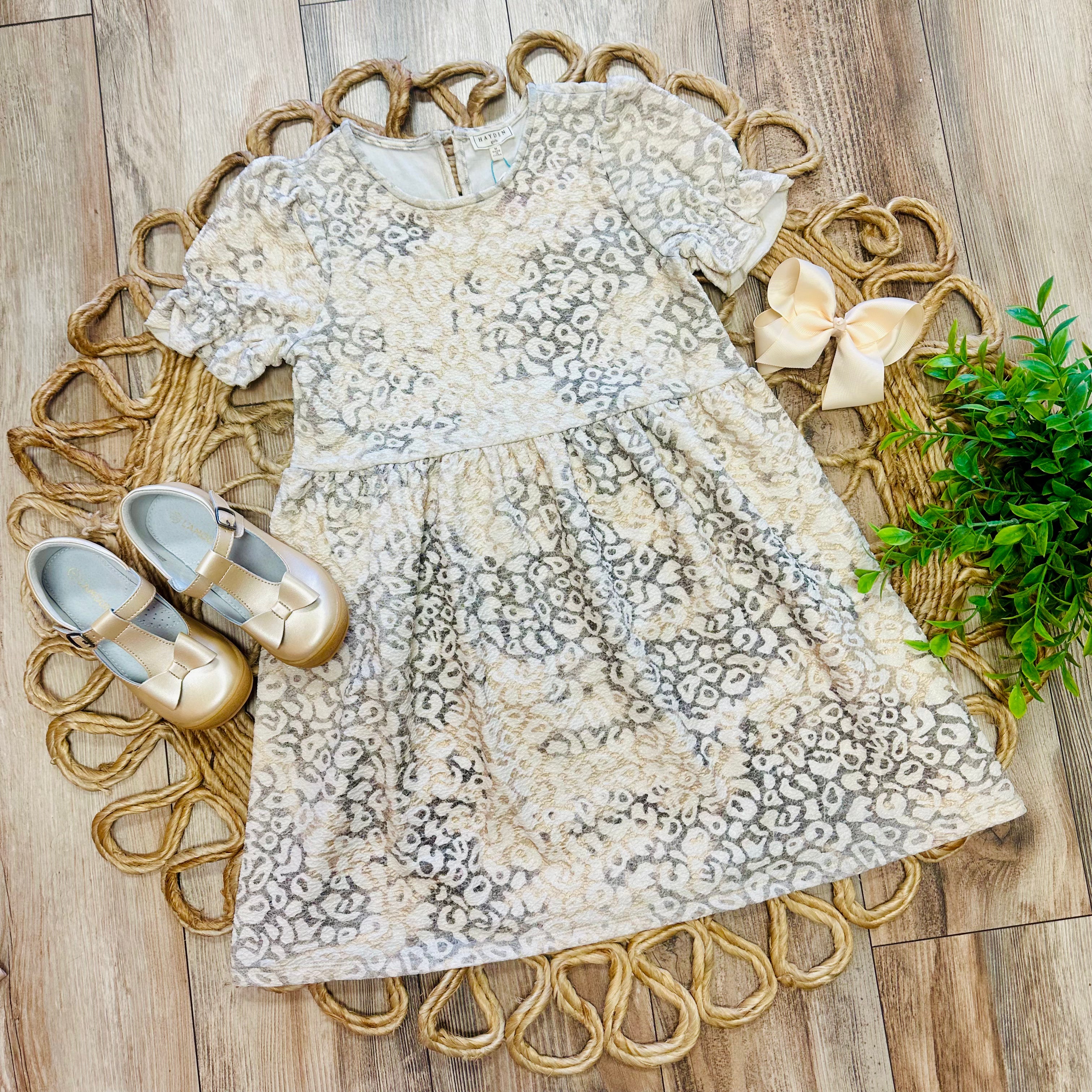 Girls Leopard Print Dress