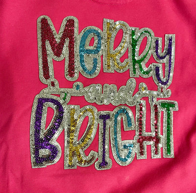 Girls Merry and Bright Sequin Set