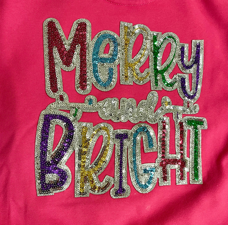 Girls Merry and Bright Sequin Set