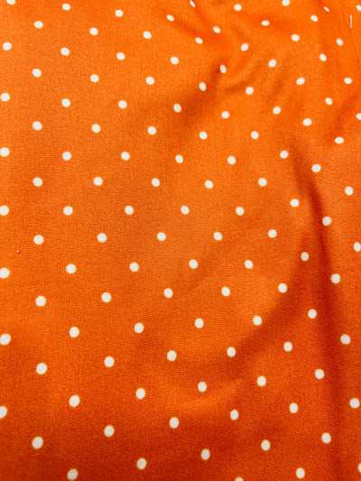 Girls Orange Plaid Print Legging Set