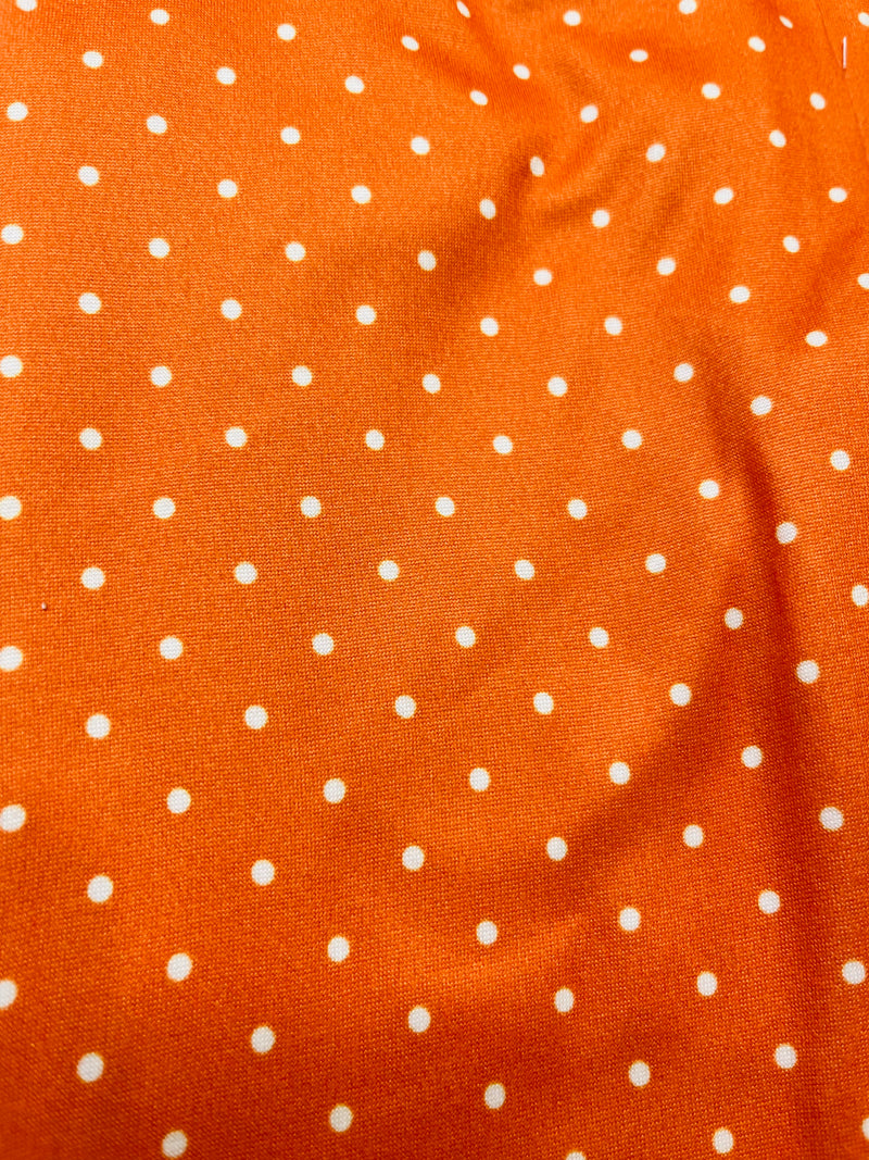 Girls Orange Plaid Print Legging Set