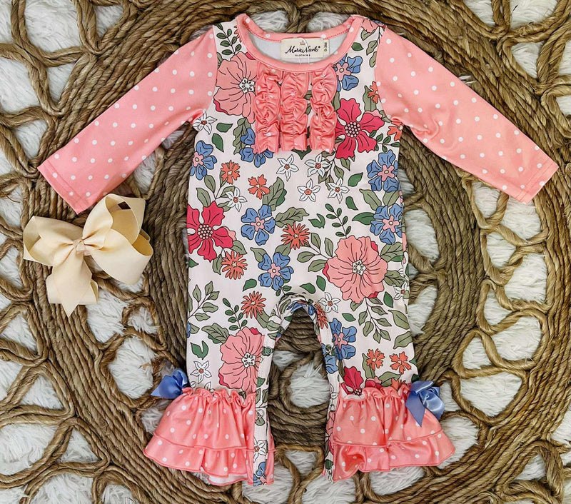 Girls Petal Dreams Ruffle Romper