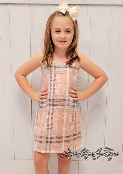 Girl's Plaid Dress - Mini Mee Boutique