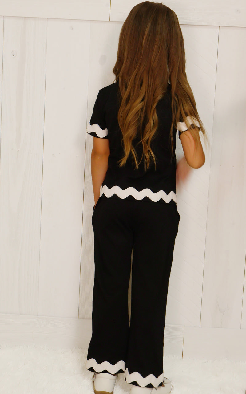 Girls Ric Rac Pant Set