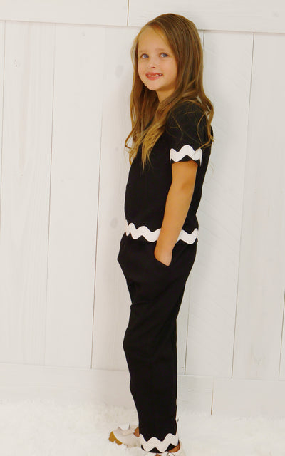 Girls Ric Rac Pant Set