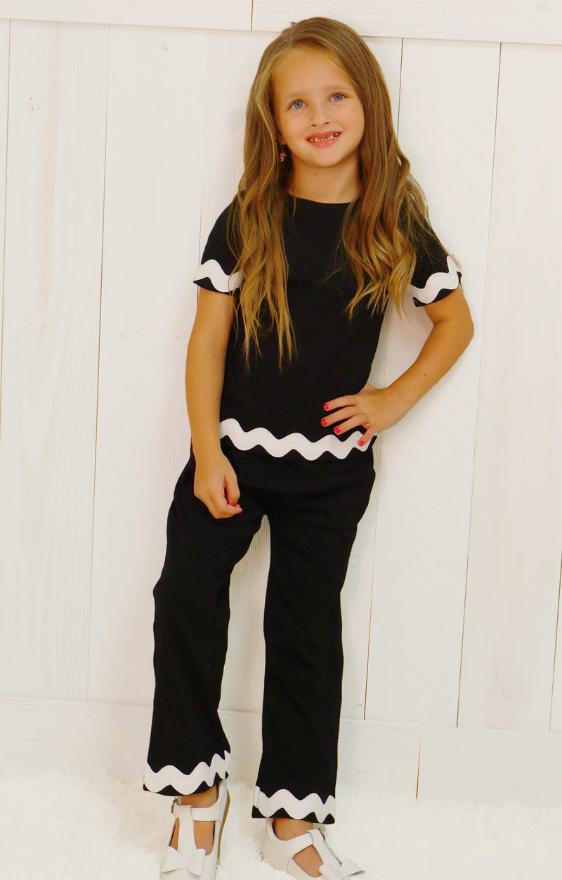Girls Ric Rac Pant Set