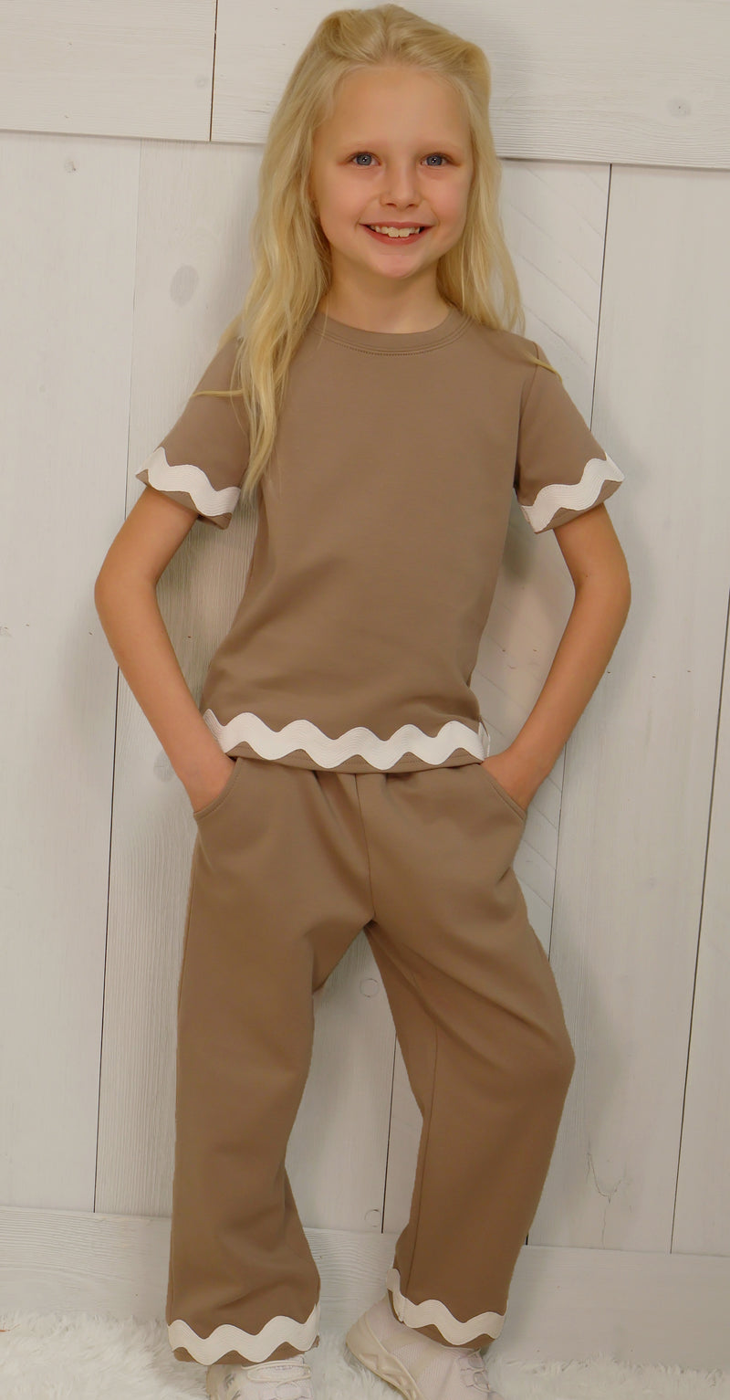 Girls Ric Rac Pant Set