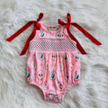 Girls Rylee Faith Stripped Fruit Print Romper