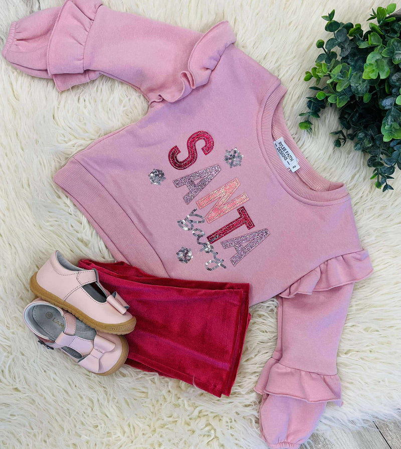 Girls Santa Baby Pants Set