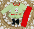 Girls Santa Striped Outfit set Christmas