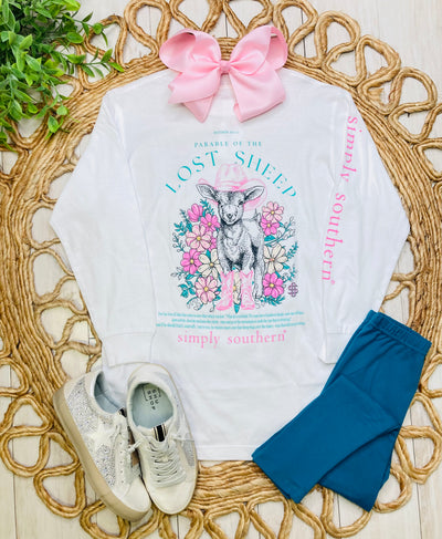 Girl's Simply Southern "Lost Sheep" Graphic Tee - Mini Mee Boutique