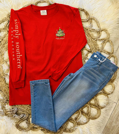 Girls Simply Southern Youth Don’t Stop Believing Long Sleeve