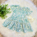 Girl’s Voy Embroidered Mint Dress