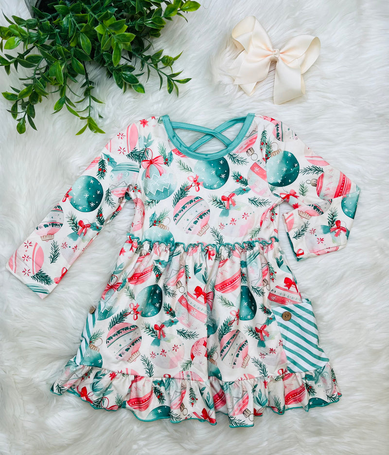 Girls Winter Green Dress