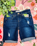 Girls YMI Dark Wash Jeans Shorts