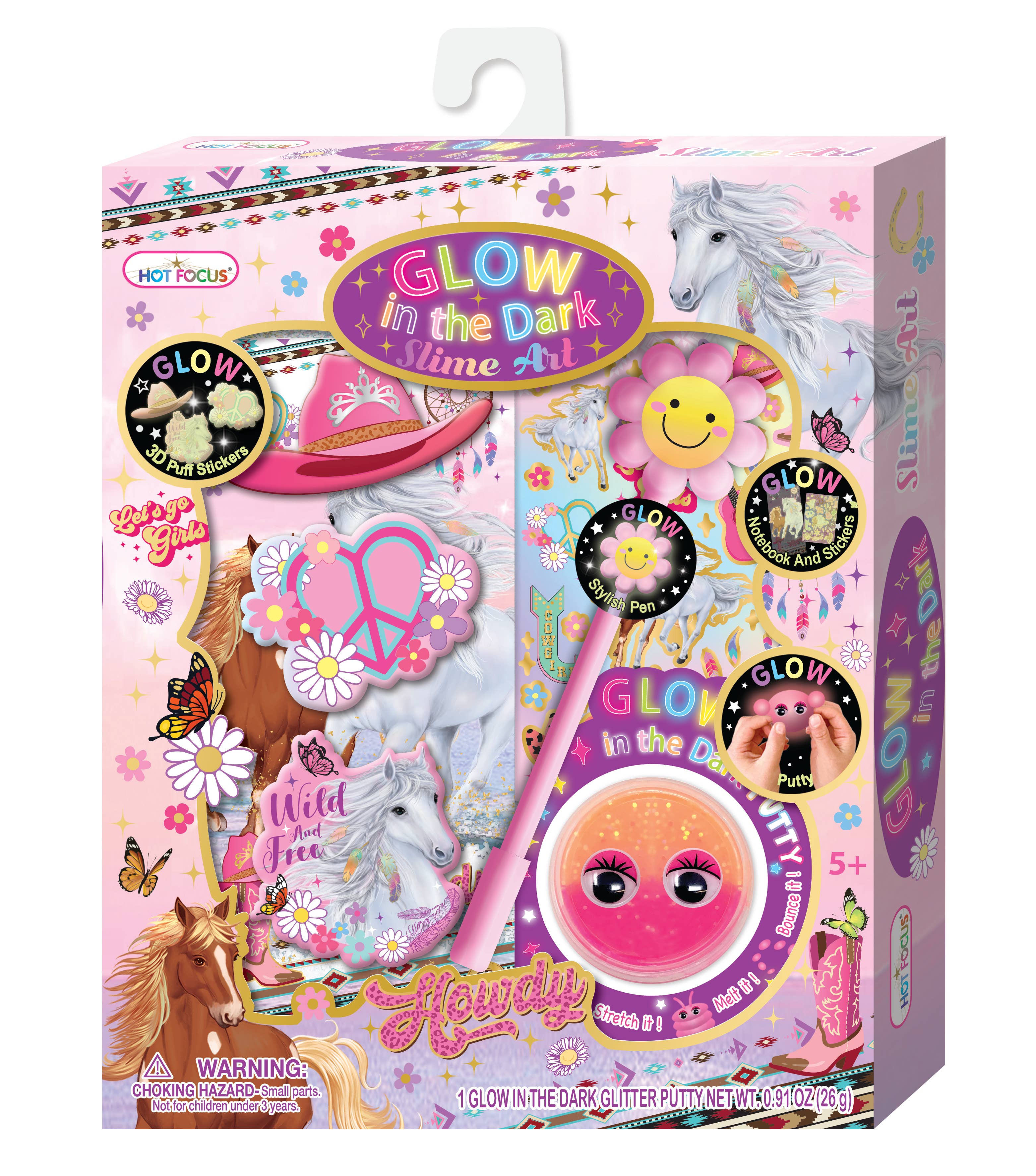 Glow In The Dark Slime Art,Wild and Free toy Gift